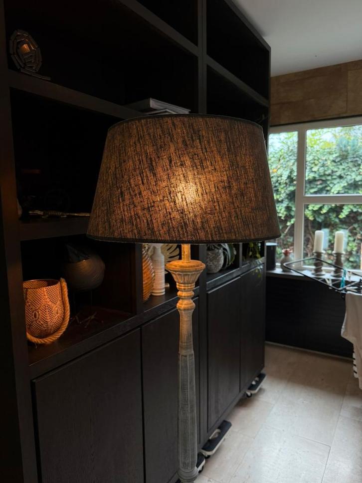 Lamp met klassieke landelijke voet circa 160cm hoog, Huis en Inrichting, Lampen | Tafellampen, Zo goed als nieuw, 75 cm of meer