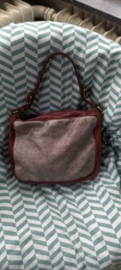 Campomaggi, leren tas, schoudertas, kastanje bruin, zilver, Sieraden, Tassen en Uiterlijk, Tassen | Damestassen, Zo goed als nieuw