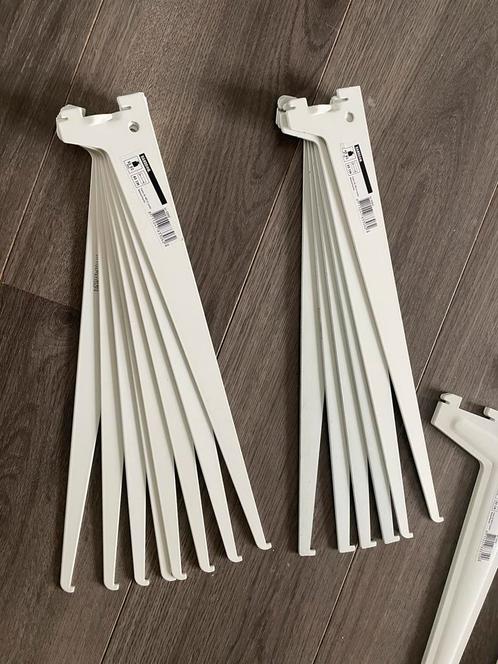 40st handson plankendragers wit f-profiel, Doe-het-zelf en Verbouw, IJzerwaren en Bevestigingsmiddelen, Zo goed als nieuw, Overige typen