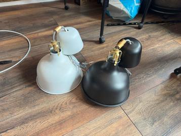 RANARP IKEA Lamp Hanglamp, zwart en Wit, 38 cm 2 Stuk beschikbaar voor biedingen
