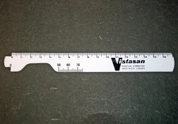 Maatlatje opticien, Antiek en Kunst, Antiek | Gereedschap en Instrumenten, Ophalen of Verzenden