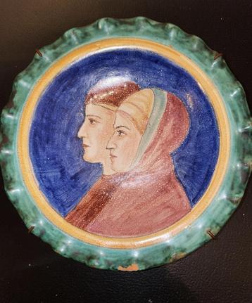 Hand beschilderd wandbord Italy / Italie firma / maker onbek beschikbaar voor biedingen