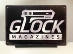 Glock Magazines metalen reclamebord (Old Look), Verzamelen, Nieuw, Reclamebord, Ophalen of Verzenden