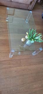 Glazen salontafel., 50 tot 100 cm, Minder dan 50 cm, Glas, 100 tot 150 cm