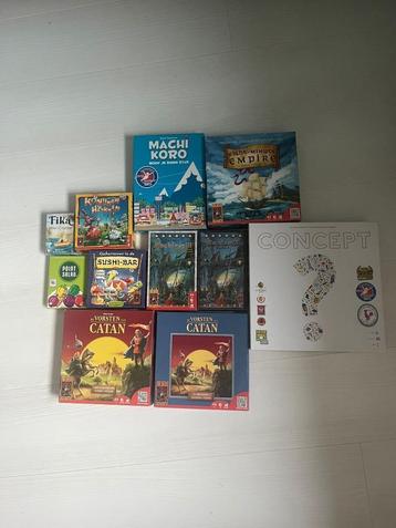 Te koop 11 spellen 999 Games en White Goblin €90 voor alles  beschikbaar voor biedingen