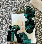 See by Chloe 37 heels velvet velours groen, Kleding | Dames, Groen, Ophalen of Verzenden, Zo goed als nieuw