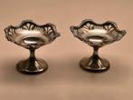 Zilver presenteer schaaltjes op voet 2x 1e gehalte, Antiek en Kunst, Antiek | Goud en Zilver, Ophalen of Verzenden, Zilver