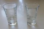2 Schrobbeler glaasjes, Verzamelen, Glas en Borrelglaasjes, Ophalen, Gebruikt, Borrel- of Shotglas