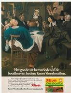 Retro reclame 1978 Knorr bouillon schilderij eetfestijn, Verzamelen, Retro, Verzenden, Overige typen