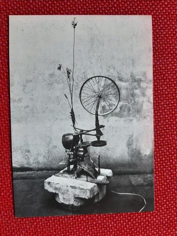 oude kunstkaart Jean Tinguely, Hommage a Marcel Duchamp beschikbaar voor biedingen