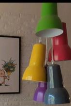 Gekleurde design hang lamp, Huis en Inrichting, Lampen | Hanglampen, Overige materialen, Gebruikt, Ophalen of Verzenden, Kleur