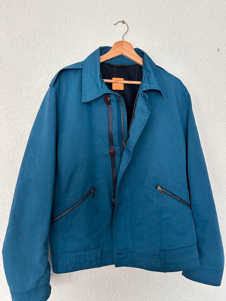 Hugo Boss Men’s Blue Jacket Size 52 ( Windbreaker Style, Kleding | Heren, Jassen | Zomer, Zo goed als nieuw, Maat 52/54 (L), Blauw