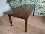 Tafel donker hout, Ophalen, Gebruikt, 50 tot 100 cm, Vijf personen of meer