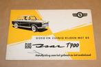 Handleiding Glas Isar T 700 - 1963 !!, Auto diversen, Ophalen of Verzenden