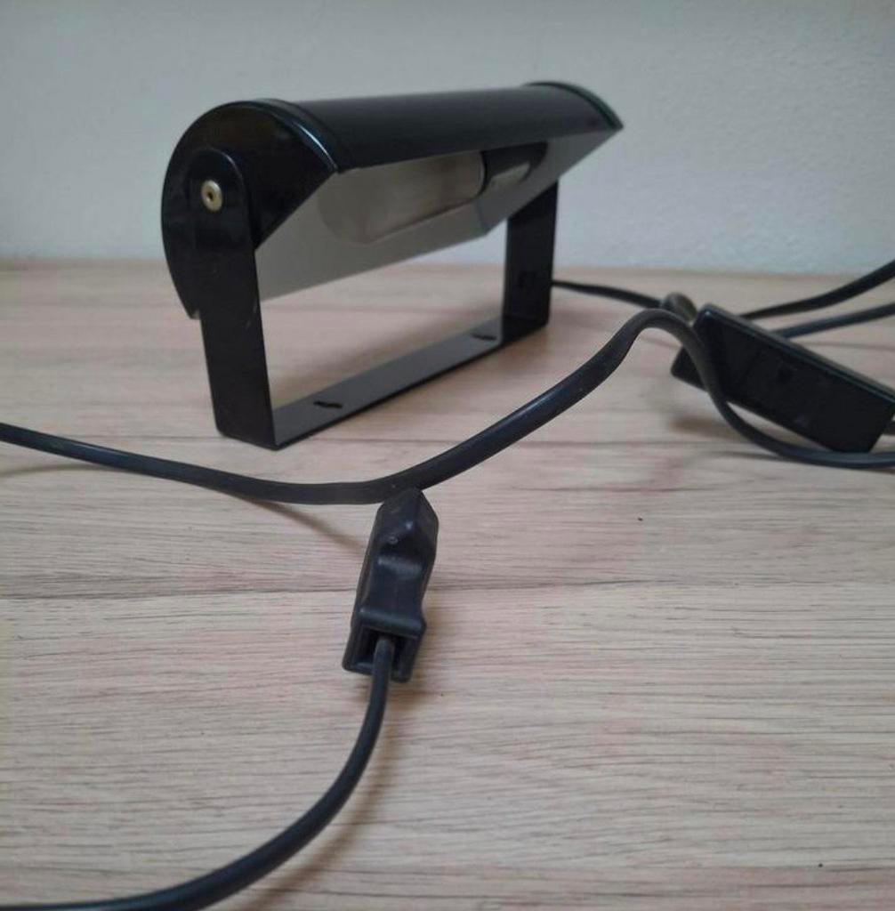 Zwarte vintage Happylight bedlamp., Ophalen of Verzenden, Zo goed als nieuw
