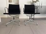 Vitra eames ea107 stoelen hopsak zwart / chroom, Huis en Inrichting, Bureaustoelen, Vitra, Zwart, Ophalen of Verzenden, Zo goed als nieuw