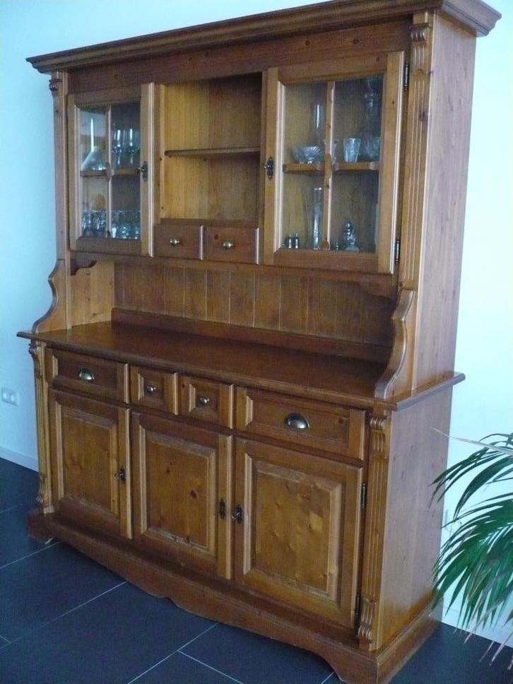Geloogd grenen buffetkast, tafel met la, tv kast, salontafel, Huis en Inrichting, Complete inboedels, Ophalen