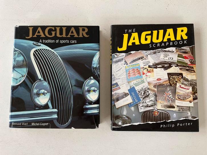 Jaguar boeken 2x, Boeken, Auto's | Boeken, Gelezen, Overige merken, Ophalen of Verzenden