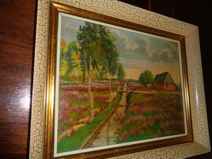 *R.Verbeke (1929) -Mooie schilderij -Vermeld in PIRON, BAS.., Antiek en Kunst, Kunst | Schilderijen | Klassiek, Ophalen of Verzenden