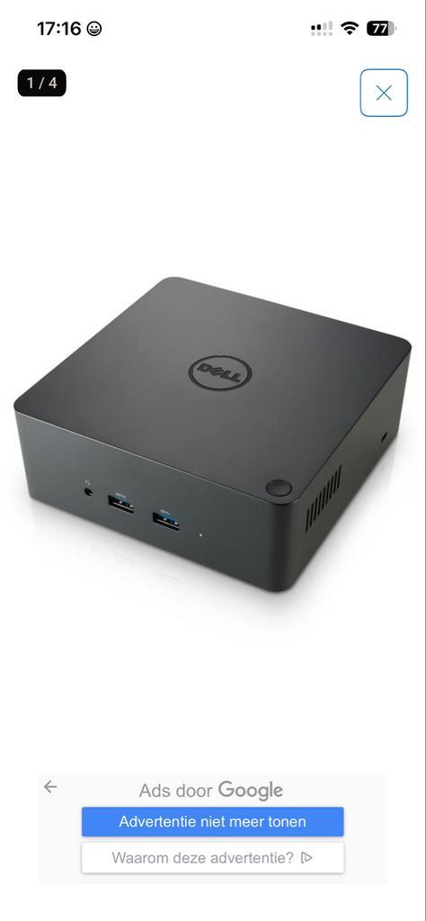 Dell Docking Station TB16, Computers en Software, Dockingstations, Gebruikt, Docking station, Laptop, Ophalen of Verzenden