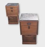 Set van 2 Max Coini Art Deco nachtkastjes, Ophalen