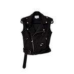 Ambika | Gilet biker model zwart suede | Maat M, Verzenden
