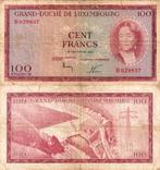 Luxemburg 100 francs 1963 - F, Verzenden, Overige landen, Los biljet