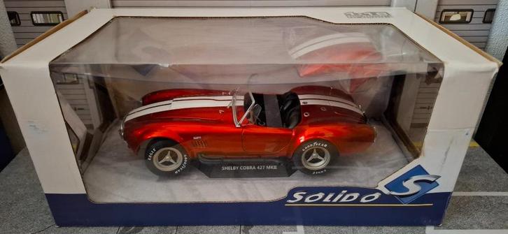 1.18 shelby cobra 427 mk2, Hobby en Vrije tijd, Modelauto's | 1:18, Zo goed als nieuw, Auto, Solido, Ophalen of Verzenden