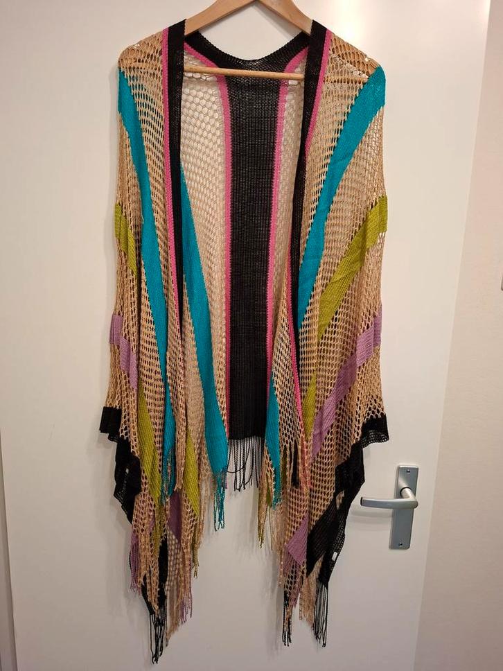 Nieuwe Ibiza Boho Poncho - One Size (tot mt 46), Kleding | Dames, Bodywarmers, Nieuw, Overige kleuren, Ophalen of Verzenden