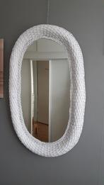 Rieten spiegel 100x60 cm, Ophalen, Gebruikt, 100 tot 150 cm, Ovaal