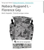Hoppediz Nabaca Draagzak L - Florence Gey ZGAN, Zo goed als nieuw, Buik, Rug of Zij, Draagzak, Ophalen
