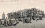 Knokke Zeedijk met vuurtoren en strand LD273, Ophalen, Voor 1920, Ongelopen, Zeeland