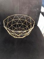 Hele mooie Fruitmand van goudkleurig Staaldraad, Ophalen, Overige materialen, Mand, Zo goed als nieuw