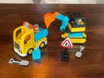 DUPLO Truck & Graafmachine met rupsbanden, Ophalen of Verzenden, Zo goed als nieuw, Duplo