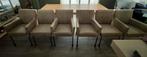 6 Dutch hero collection eetkamerstoelen (nubuck), Huis en Inrichting, Ophalen, Gebruikt, Bruin, Leer