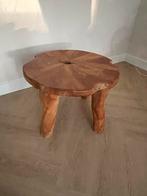 Prachtige houten salon tafel van Loods5, Ophalen, Rond, 50 tot 100 cm, Zo goed als nieuw