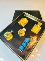 Vintage doos met 5 miniatuurparfums van Yves Saint Laurent, Ophalen of Verzenden, Zo goed als nieuw