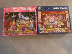 Disney Puzzels - 2x 1000 stukjes, Ophalen of Verzenden, Meer dan 50 stukjes, Zo goed als nieuw, 6 jaar of ouder