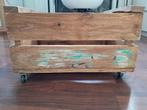 Industrieel kistje op wielen, Huis en Inrichting, Woonaccessoires | Kisten, Minder dan 50 cm, Gebruikt, Minder dan 50 cm, Minder dan 50 cm