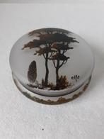 Gesigneerd Franse Geëmailleerd Bonbonnière ca.1915, Antiek en Kunst, Antiek | Glas en Kristal, Ophalen