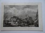 Ets Verwoesting door vloed en ijsschotsen Beusichem 1809, Antiek en Kunst, Kunst | Etsen en Gravures, Verzenden