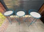 Set van 3 Pastoe barkrukken, Ophalen, Met voetsteun, 60 tot 90 cm, Zo goed als nieuw