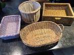 4 rieten manden, Ophalen of Verzenden, Gebruikt, Riet