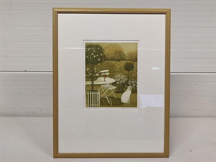 A6995 Grafiek 'Zomer' van Laetitia de Haas, Antiek en Kunst, Kunst | Etsen en Gravures, Ophalen of Verzenden