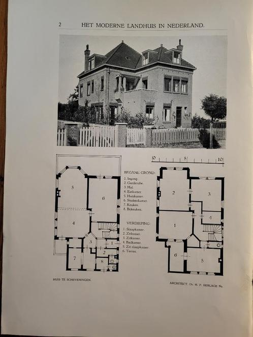 Architect H.B. Berlage - Villa Carel Henry, Scheveningen -, Boeken, Kunst en Cultuur | Architectuur, Gelezen, Architecten, Ophalen of Verzenden