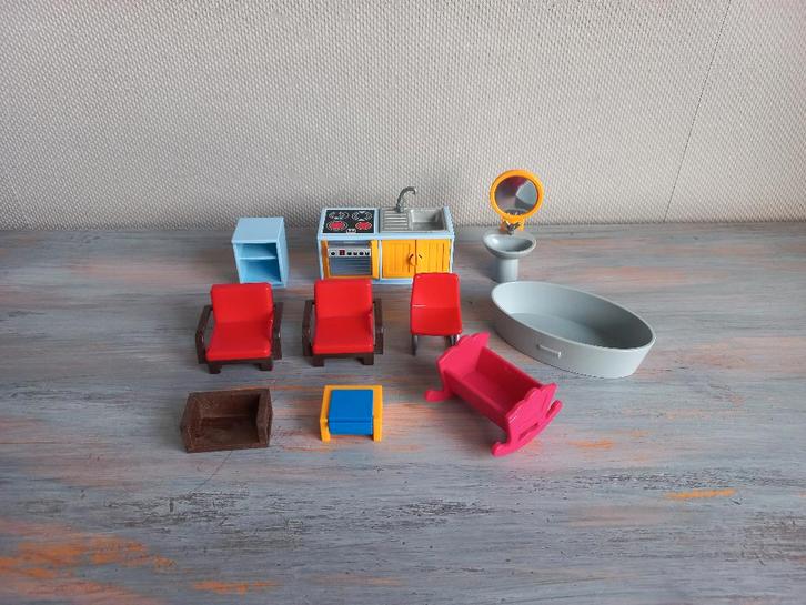 Playmobil Set Onderdelen - Meubels, Keuken, Badkamer (5167), Kinderen en Baby's, Speelgoed | Playmobil, Zo goed als nieuw, Los playmobil