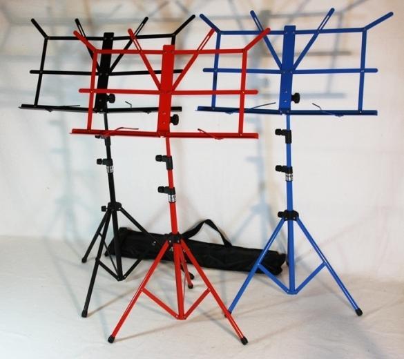 Nieuwe Muziekstandaard, blauw, rood of zwart, Muziek en Instrumenten, Standaards, Nieuw, Muziekstandaard, Ophalen of Verzenden