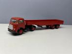 70’s Lion toys car Daf Frontstuur met zwanehals oplegger, Verzenden, Zo goed als nieuw, Bus of Vrachtwagen, Lion Toys