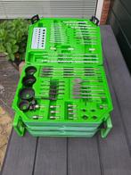 Borenset + bitset in koffer, Doe-het-zelf en Verbouw, Gereedschap | Handgereedschap, Ophalen, Gebruikt