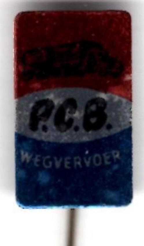 P.C.B. wegvervoer blik speldje ( F_010 ), Verzamelen, Speldjes, Pins en Buttons, Nieuw, Speldje of Pin, Transport, Verzenden